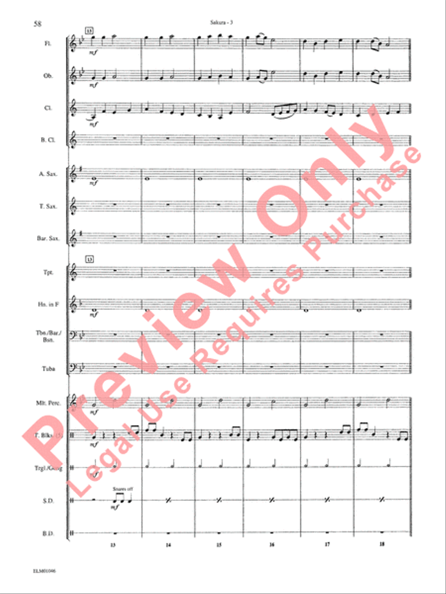 Belwin Beginning Band, Book 1 Concert Band scores gallery preview page 62