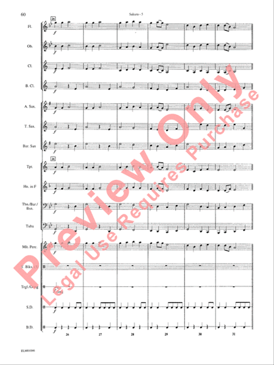 Belwin Beginning Band, Book 1 Concert Band scores gallery preview page 64