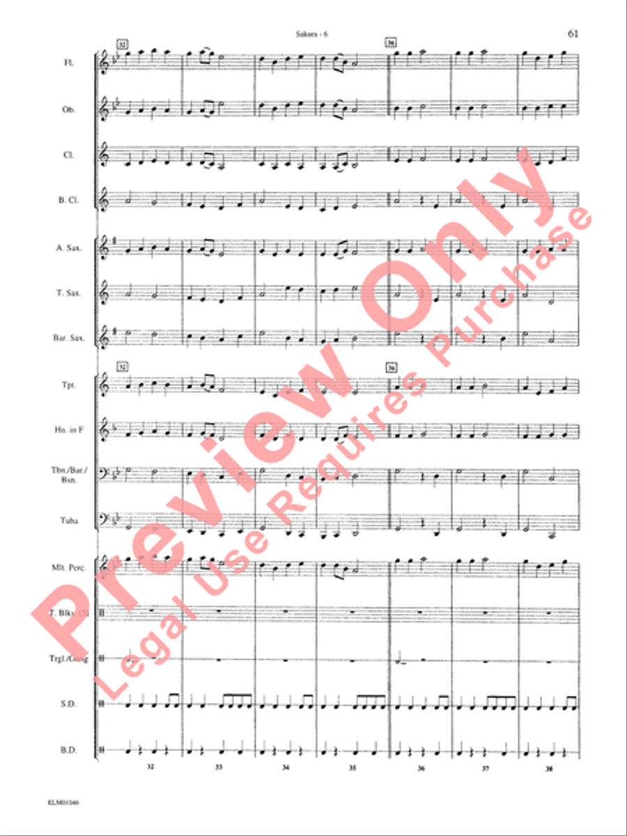 Belwin Beginning Band, Book 1 Concert Band scores gallery preview page 65