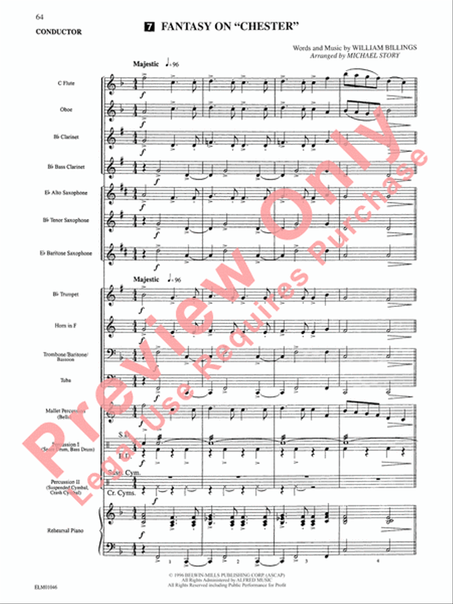 Belwin Beginning Band, Book 1 Concert Band scores gallery preview page 68