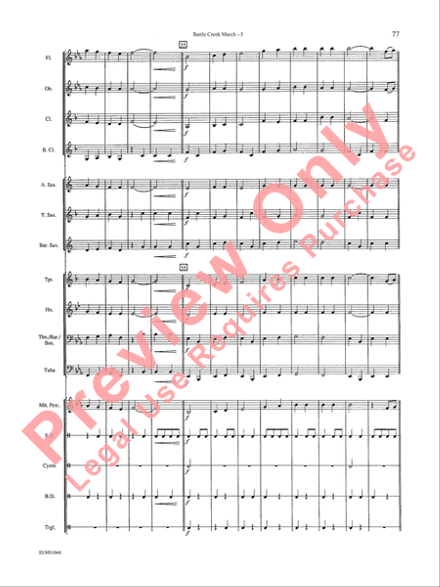 Belwin Beginning Band, Book 1 Concert Band scores gallery preview page 81