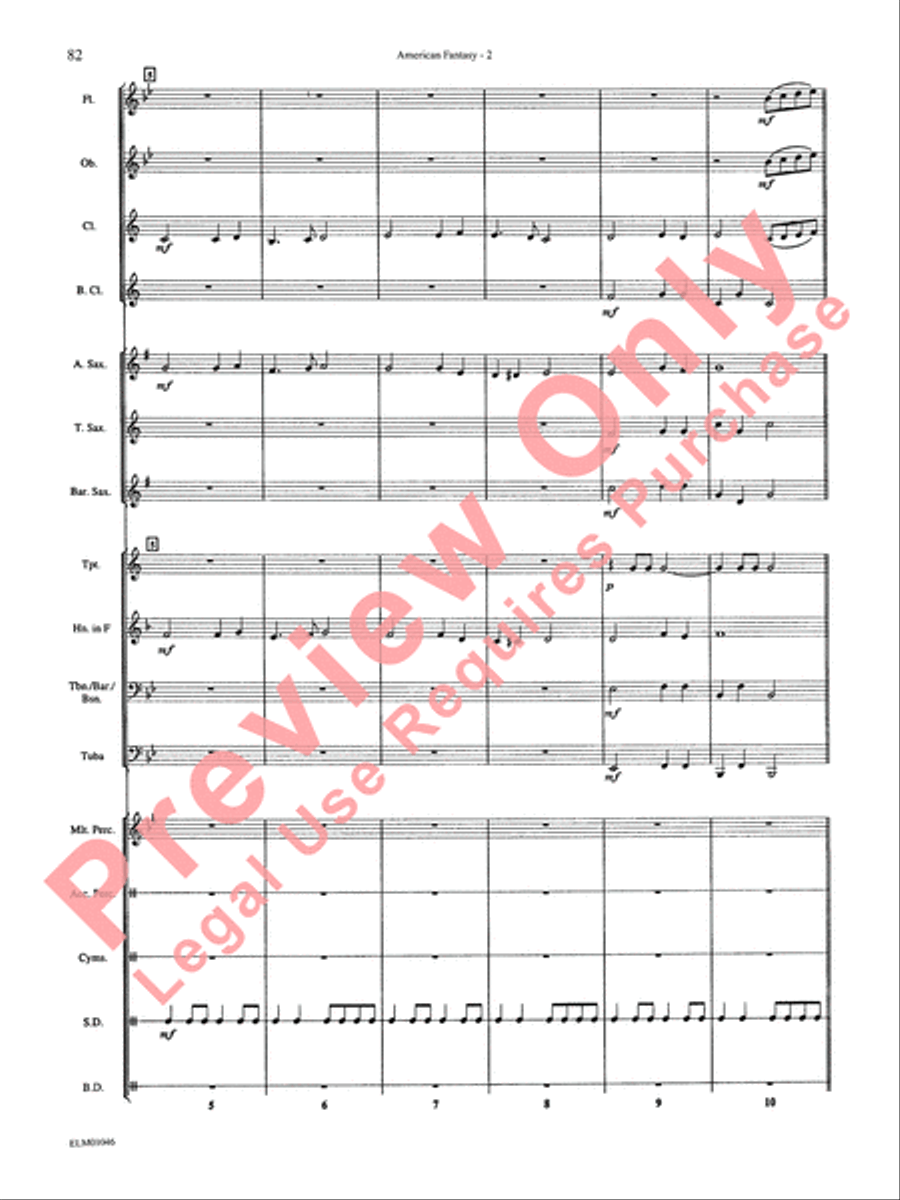 Belwin Beginning Band, Book 1 Concert Band scores gallery preview page 86