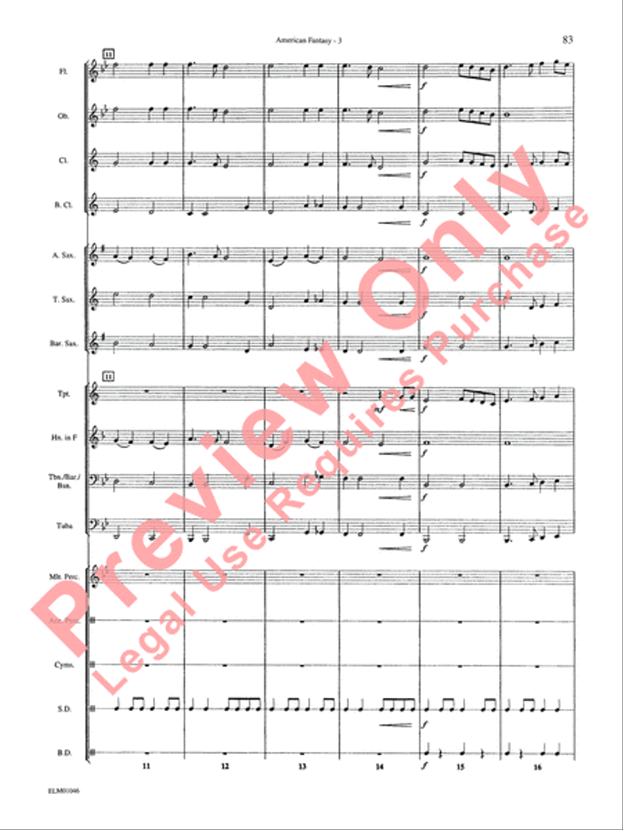 Belwin Beginning Band, Book 1 Concert Band scores gallery preview page 87