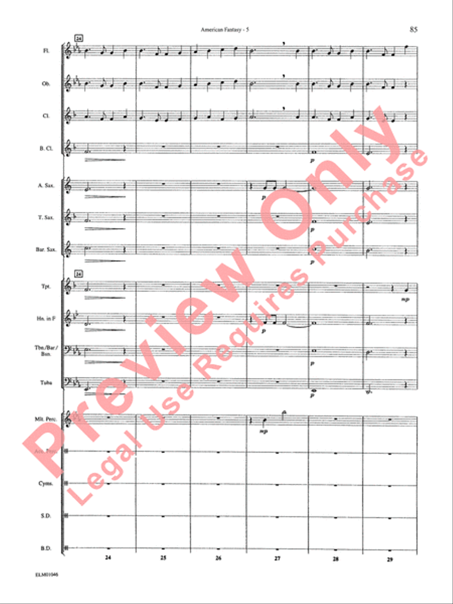 Belwin Beginning Band, Book 1 Concert Band scores gallery preview page 89
