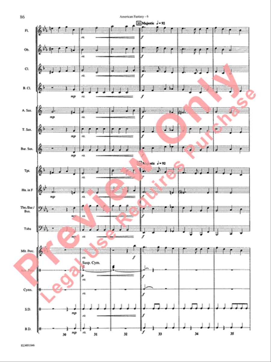 Belwin Beginning Band, Book 1 Concert Band scores gallery preview page 90