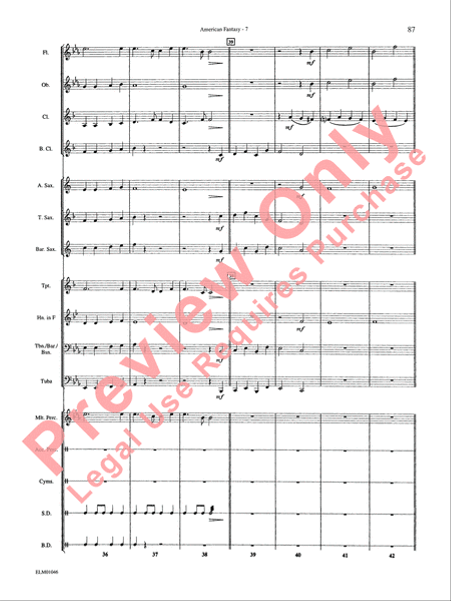 Belwin Beginning Band, Book 1 Concert Band scores gallery preview page 91