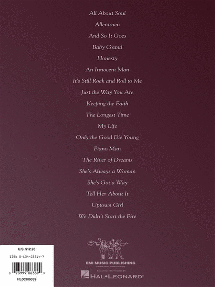 Best of Billy Joel Piano Solos Piano Solo scores gallery preview page 8