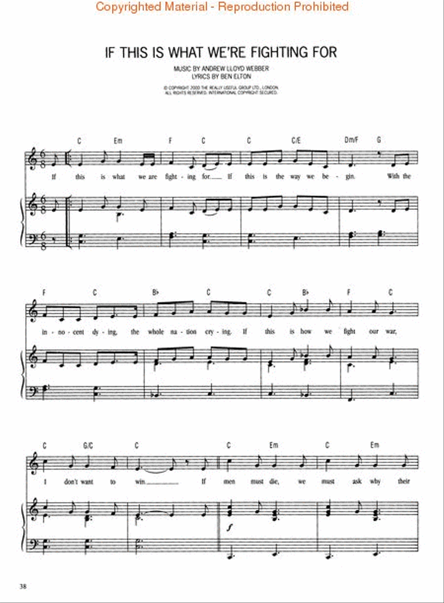 The Beautiful Game - Vocal Selections Piano, Vocal, Guitar scores gallery preview page 4