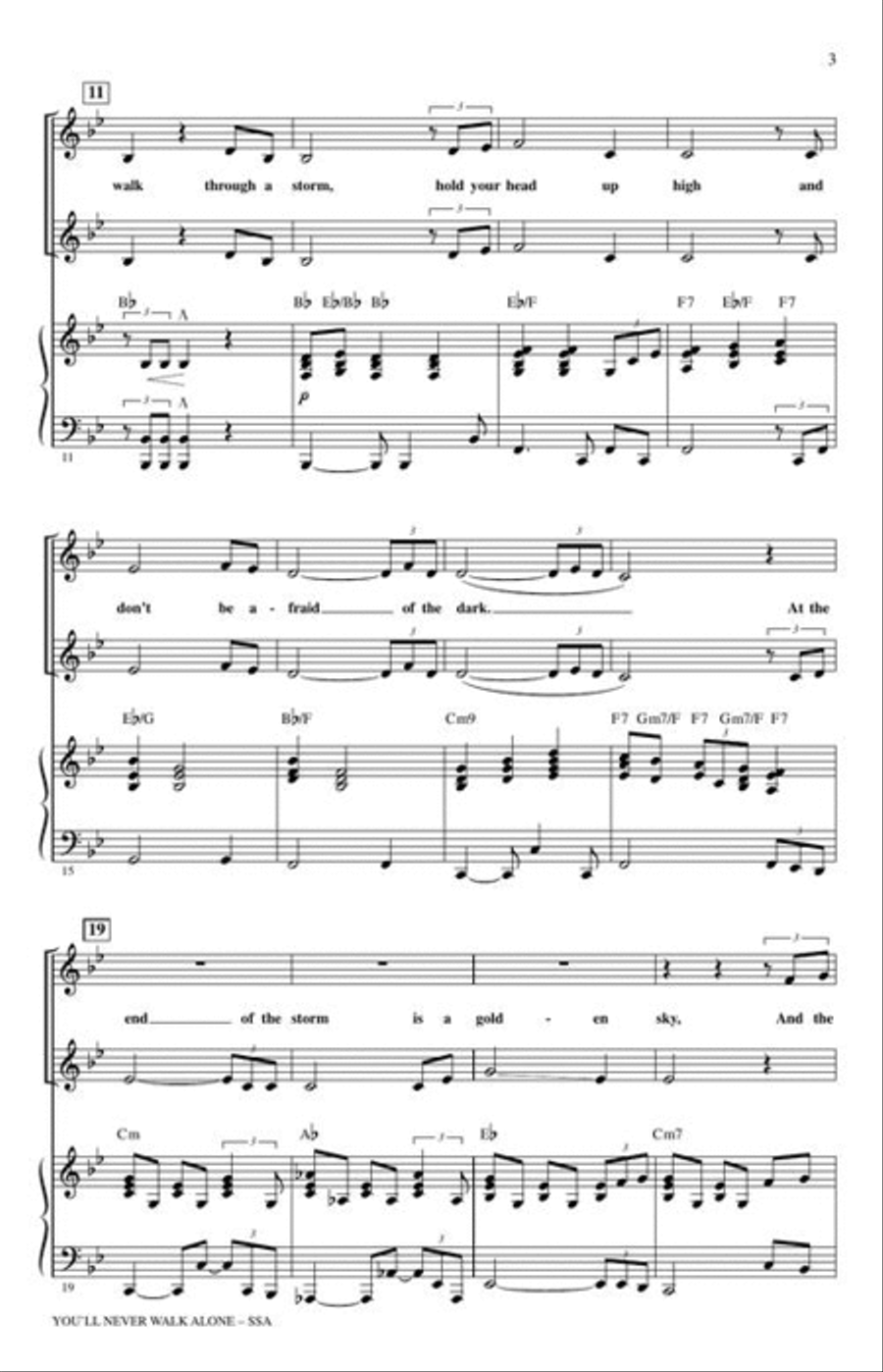 You'll Never Walk Alone You'll Never Walk Alone SSA scores gallery preview page 5