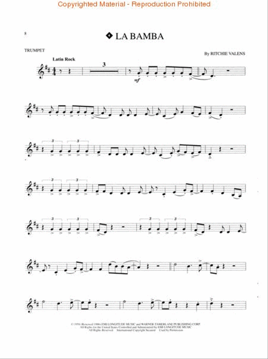 Latin Hits - for Trumpet