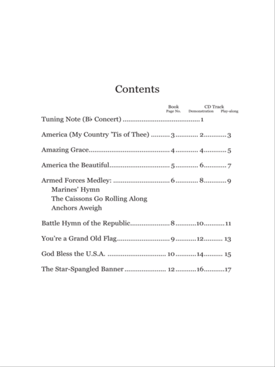 Patriotic Instrument Solos Book/CD - Trombone Trombone scores gallery preview page 2