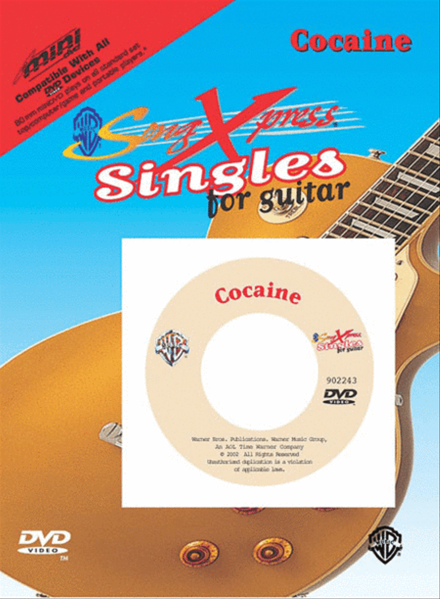 SongXpress Singles - Cocaine - DVD Electric Guitar scores gallery preview page 1