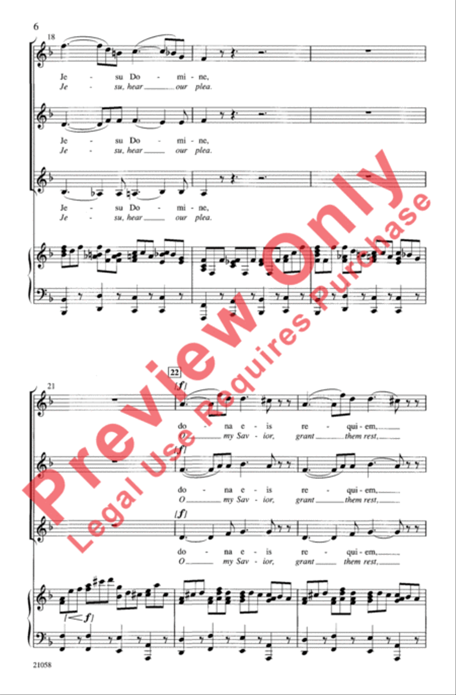 Lacrimosa (from Requiem) Lacrimosa (from Requiem) Women's Choir scores gallery preview page 6