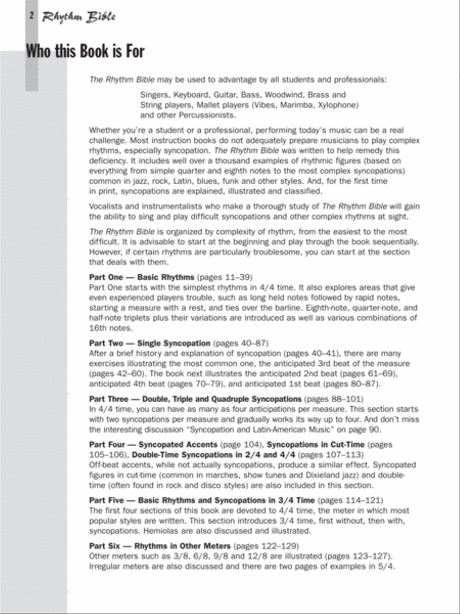 The Rhythm Bible CD scores gallery preview page 2