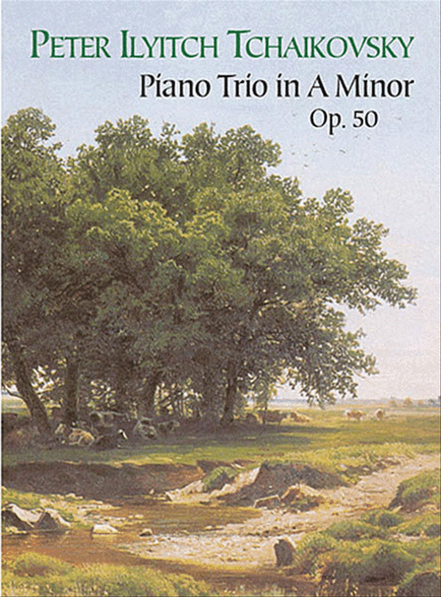 Piano Trio in A Minor, Opus 50 Violin scores gallery preview page 1