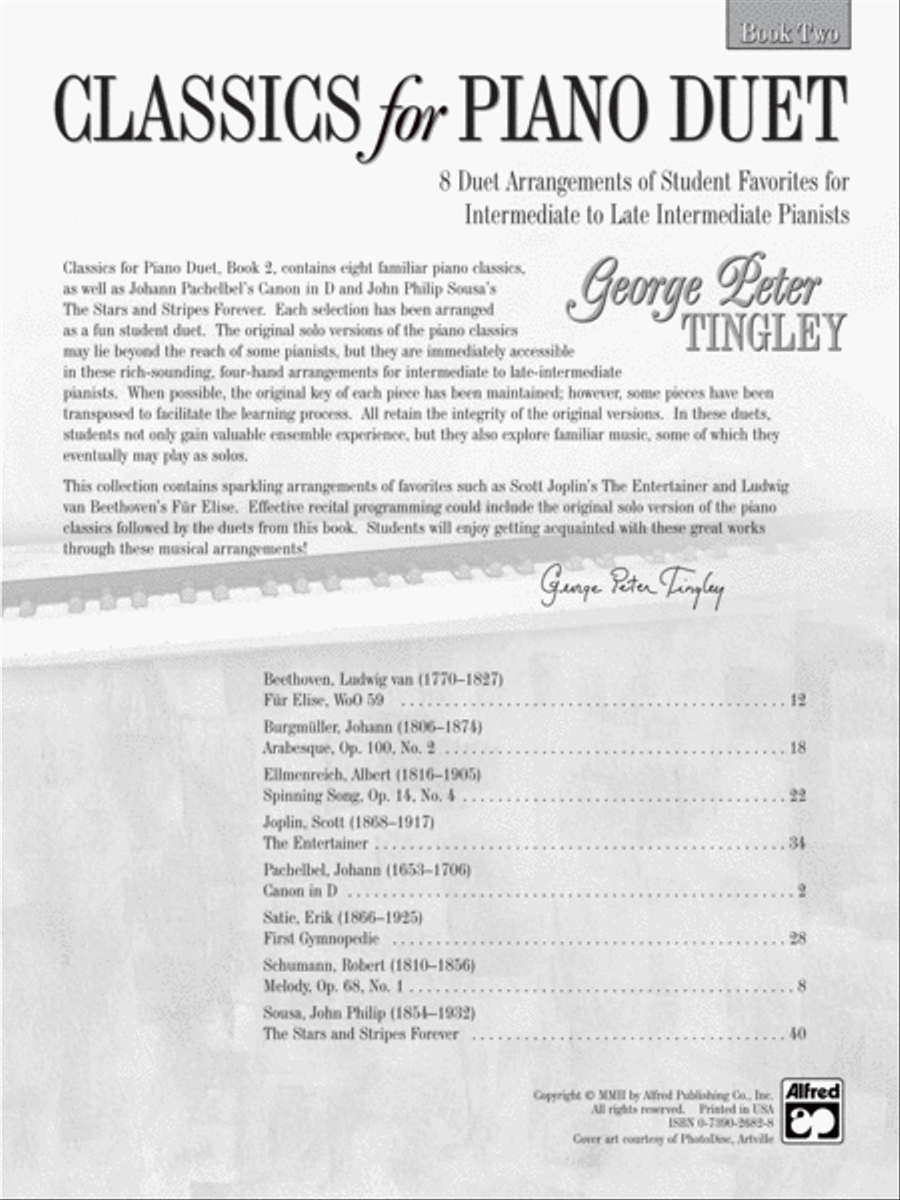 Classics for Piano Duet, Book 2 Small Ensemble scores gallery preview page 2