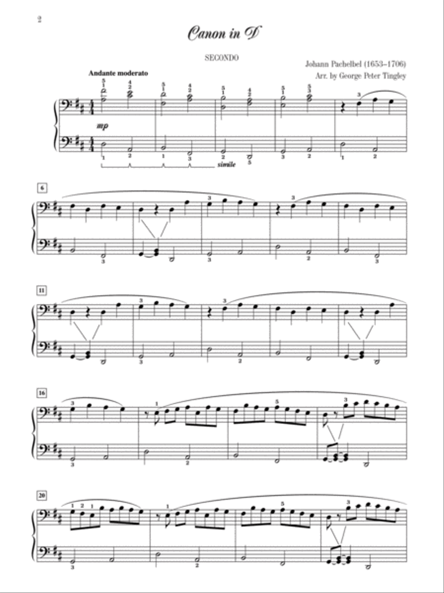 Classics for Piano Duet, Book 2 Small Ensemble scores gallery preview page 3