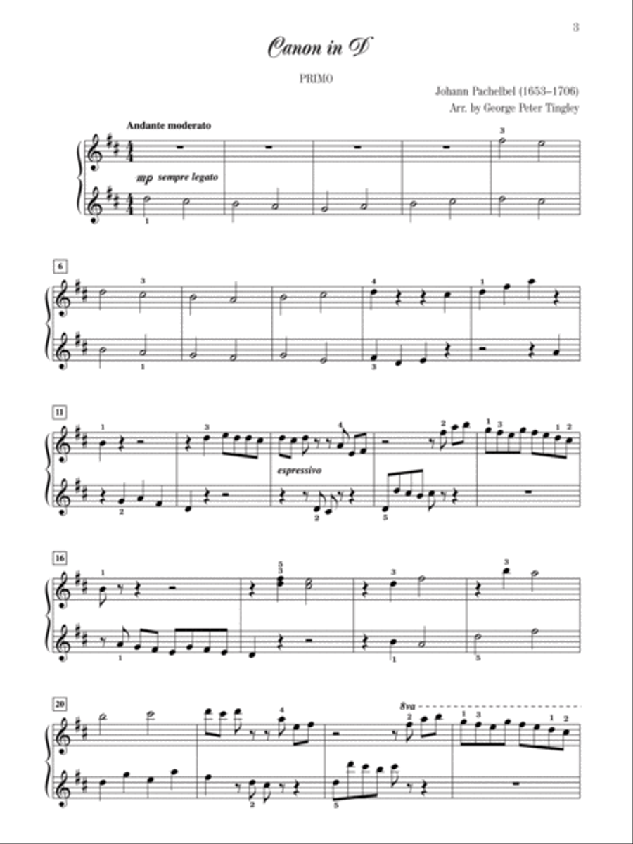 Classics for Piano Duet, Book 2 Small Ensemble scores gallery preview page 4