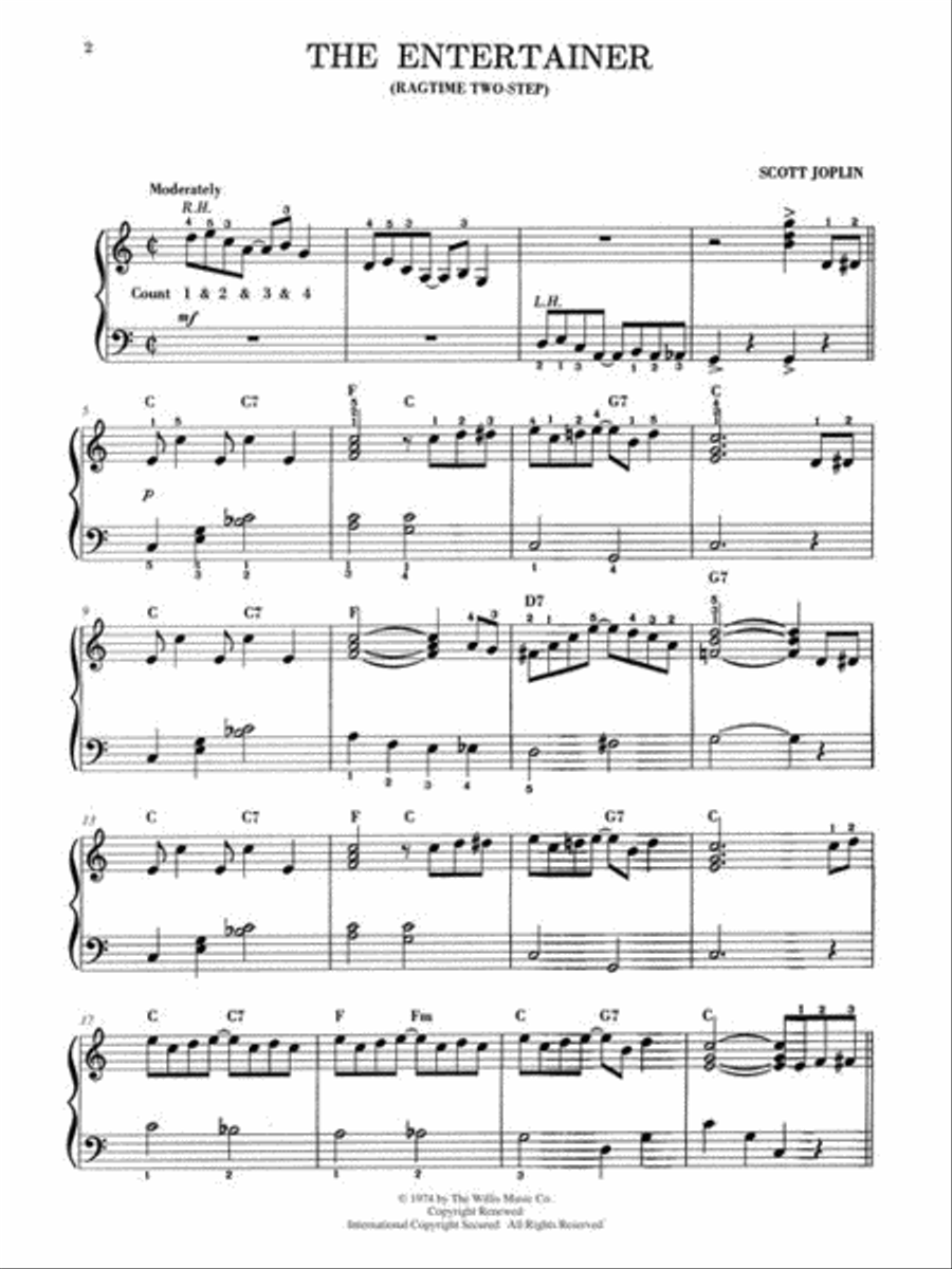 The Entertainer Easy Piano scores gallery preview page 3