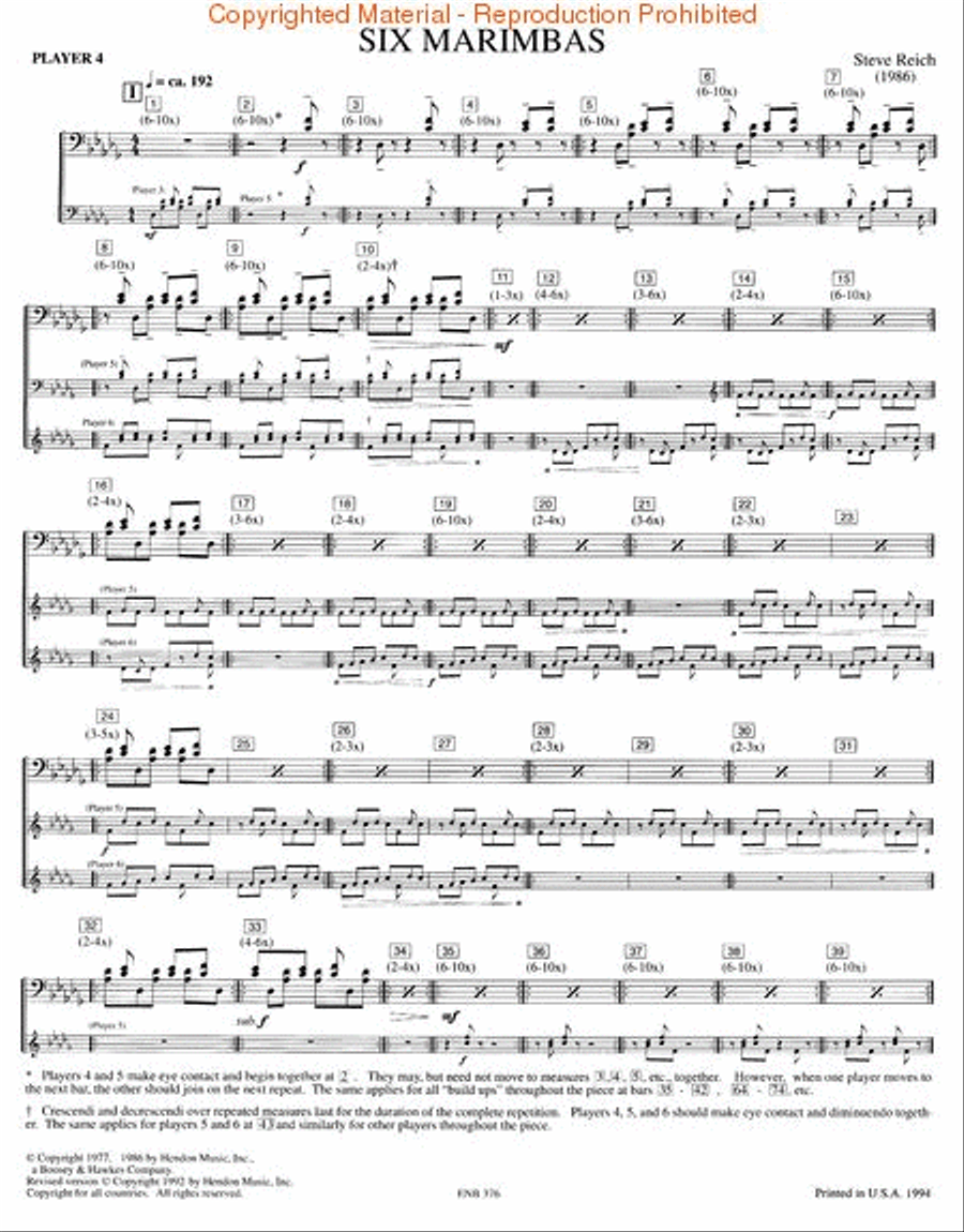 Six Marimbas Marimba scores gallery preview page 5