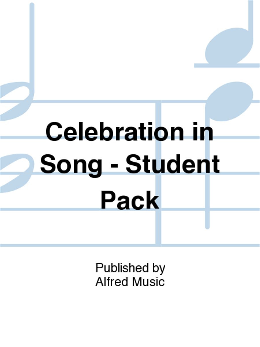 Celebration in Song - Student Pack Choir scores gallery preview page 1