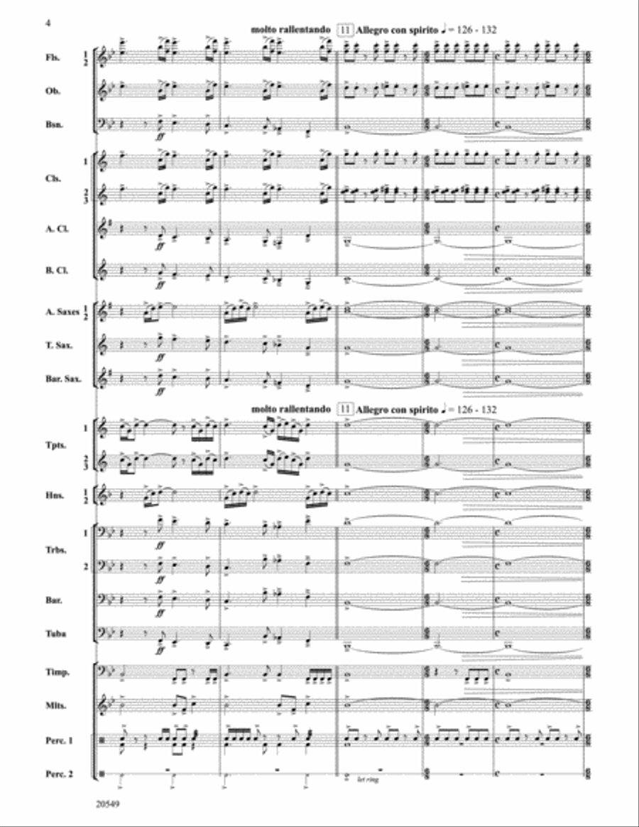A Festive Celebration Concert Band scores gallery preview page 4