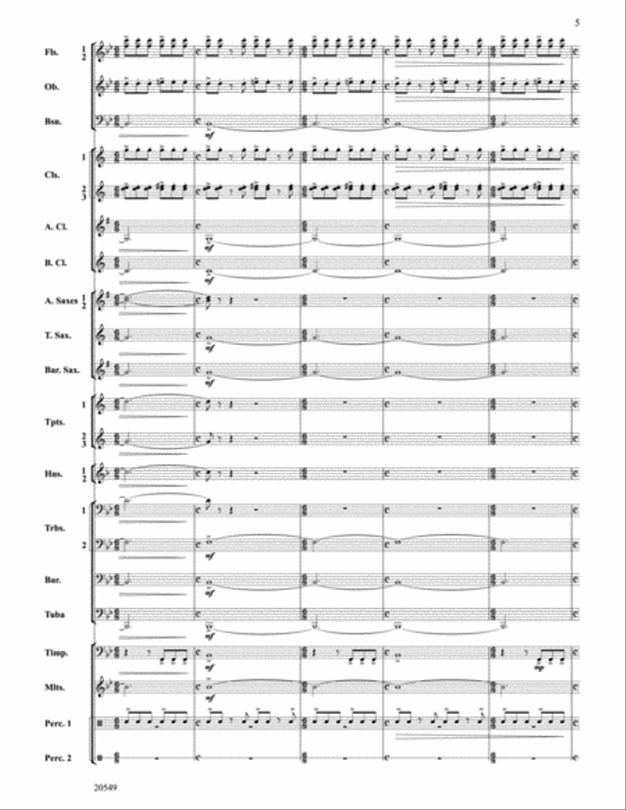 A Festive Celebration Concert Band scores gallery preview page 5