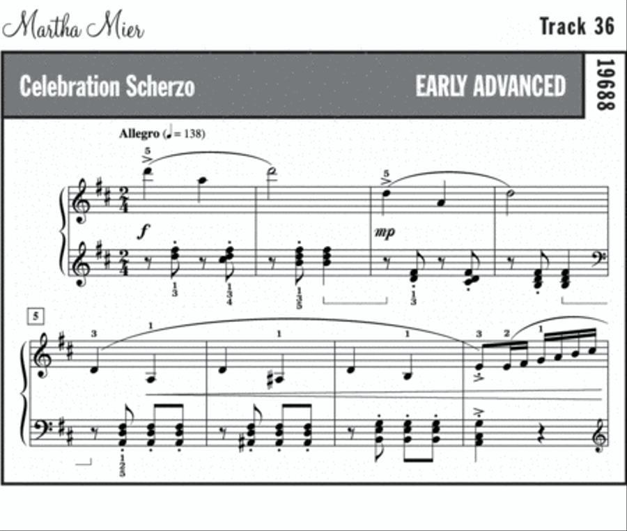 Celebration Scherzo Celebration Scherzo Piano Solo scores gallery preview page 2