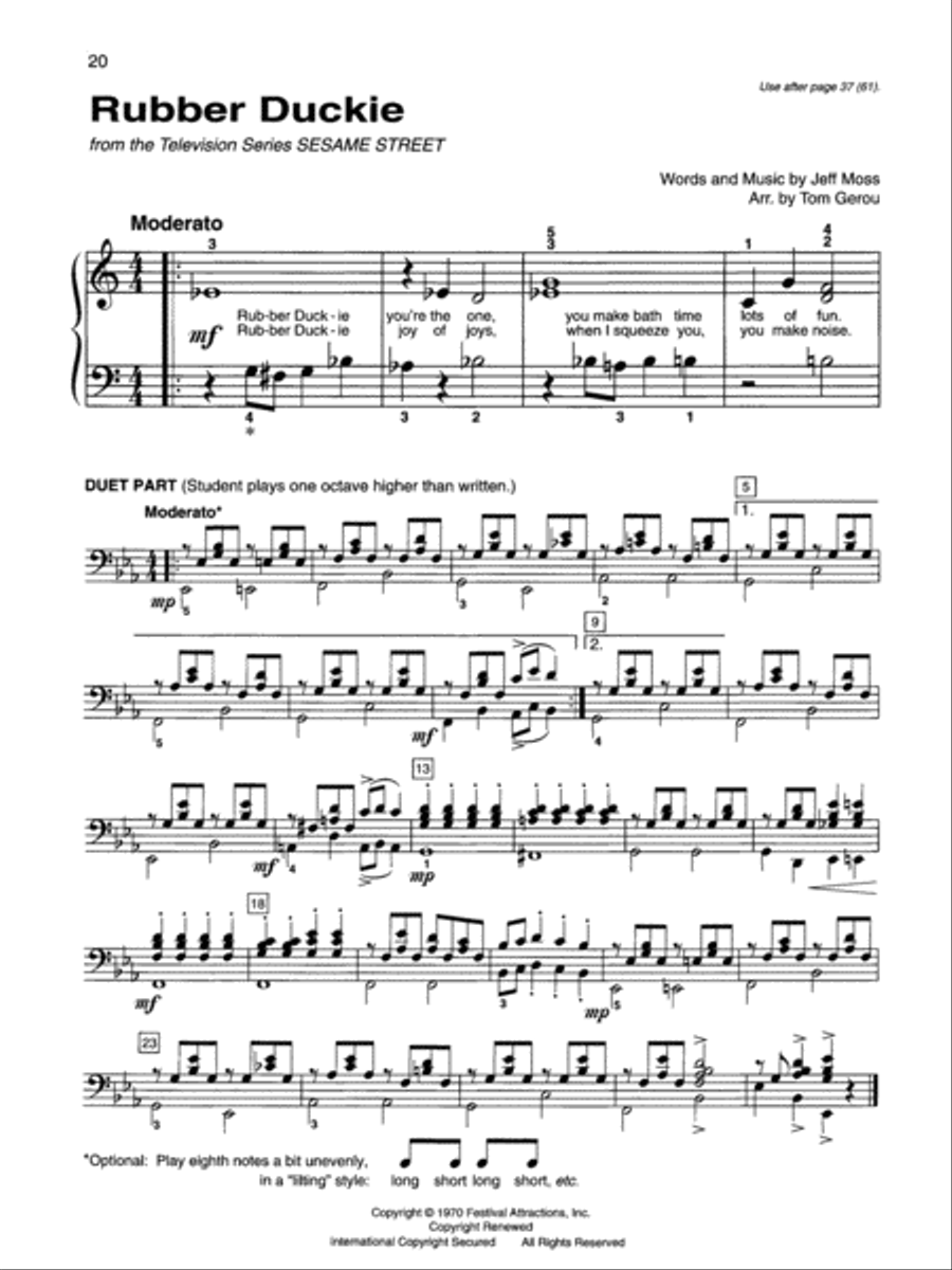 Alfred's Basic Piano Library Top Hits! Solo Book & CD, Book 1B Piano Method scores gallery preview page 5