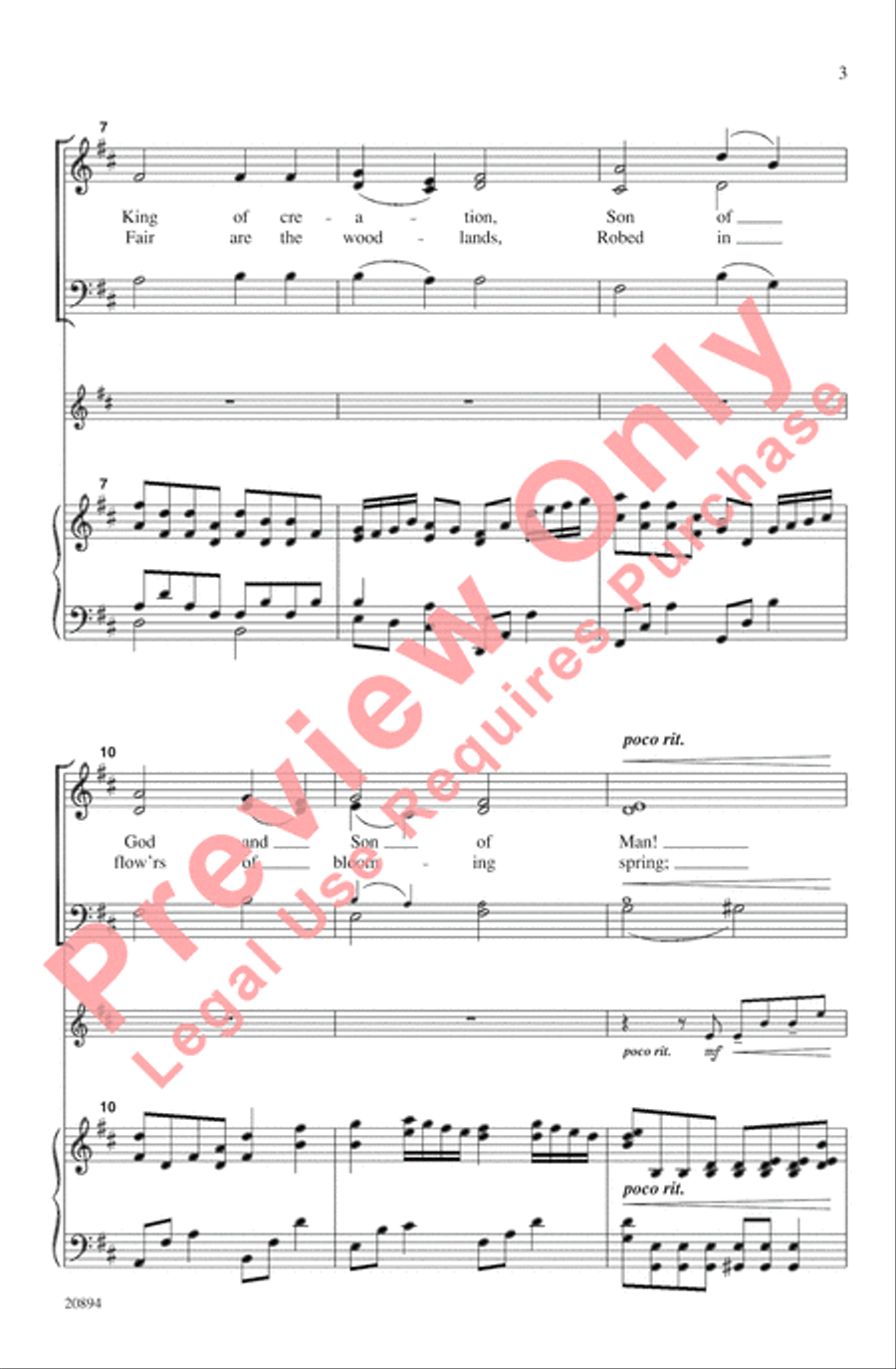Beautiful Savior Beautiful Savior 4-Part scores gallery preview page 3