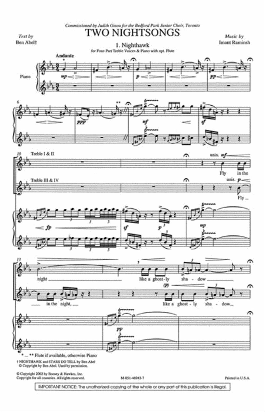 Two Nightsongs SSAA scores gallery preview page 2