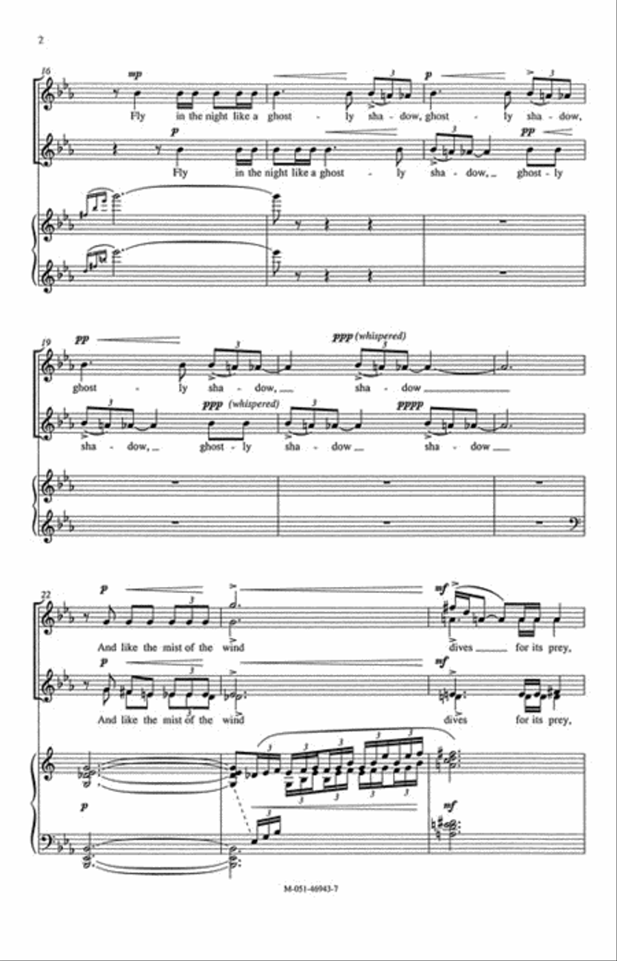 Two Nightsongs SSAA scores gallery preview page 3