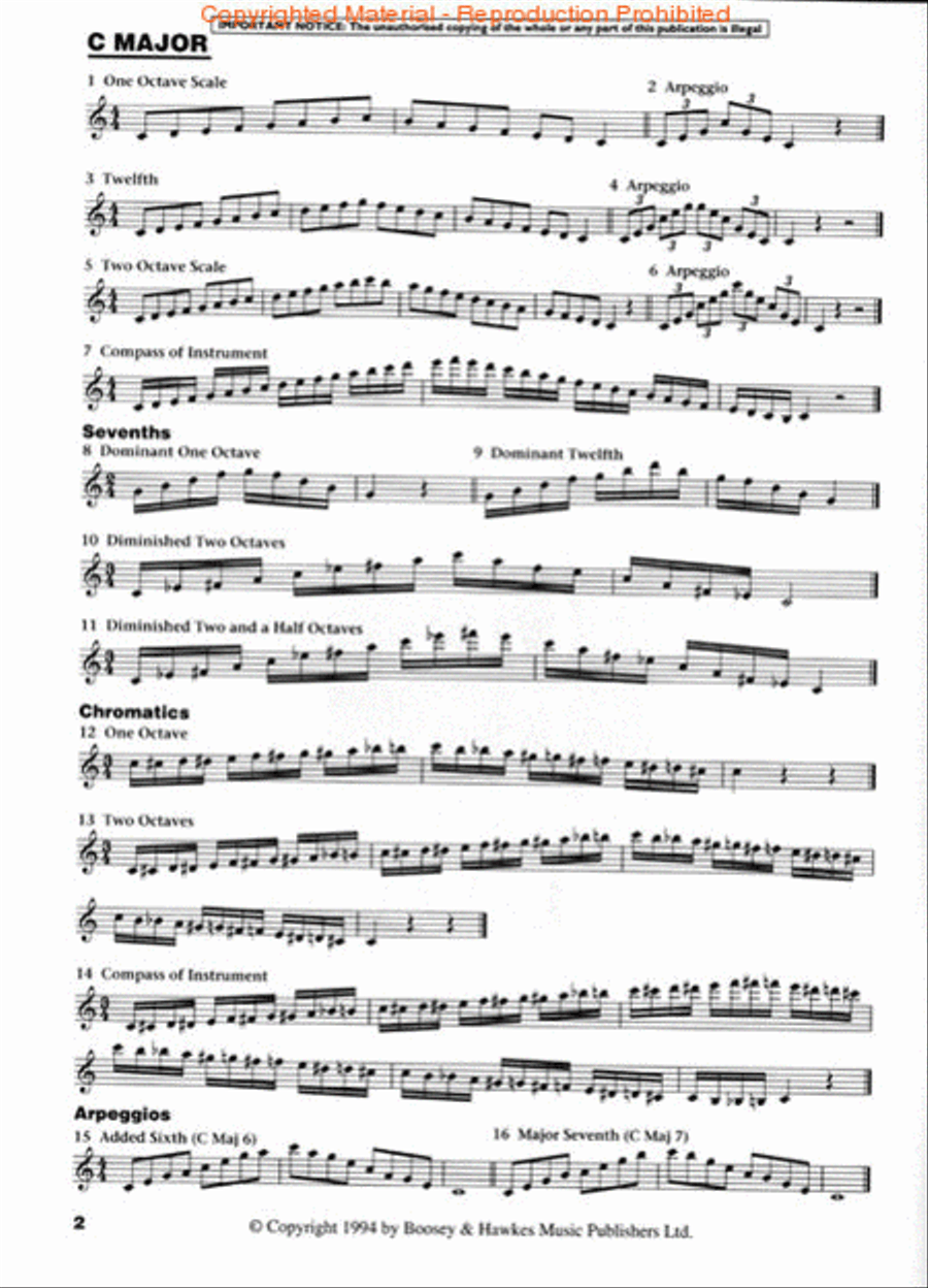 The Complete Boosey & Hawkes Scale Book Saxophone Solo scores gallery preview page 2