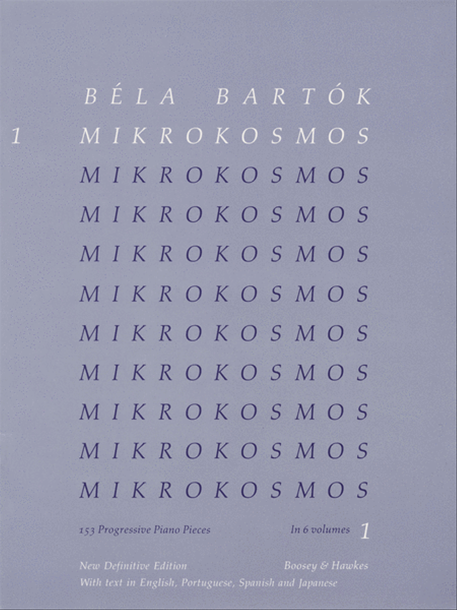 Béla Bartók – Mikrokosmos Volume 1 (Blue) Piano Method scores gallery preview page 1