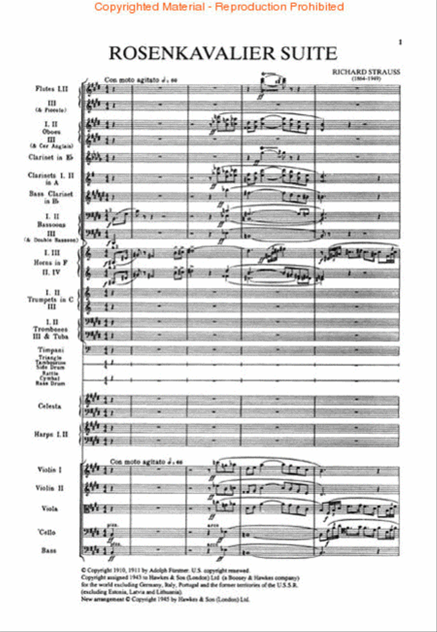 Rosenkavalier Suite, Op. 59 Orchestra scores gallery preview page 2
