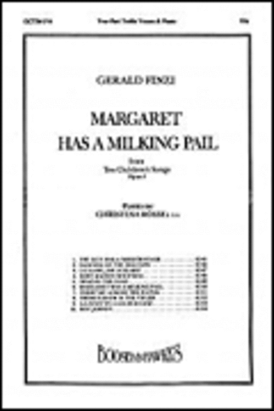 Margaret Has a Milking Pail 2-Part scores gallery preview page 1