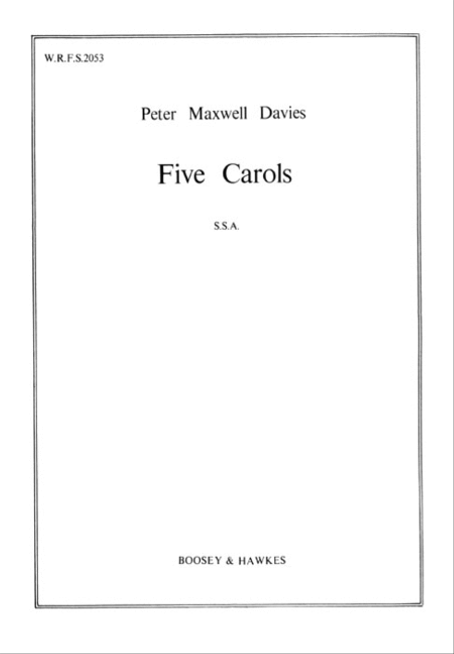 Five Carols Five Carols SSA scores gallery preview page 1