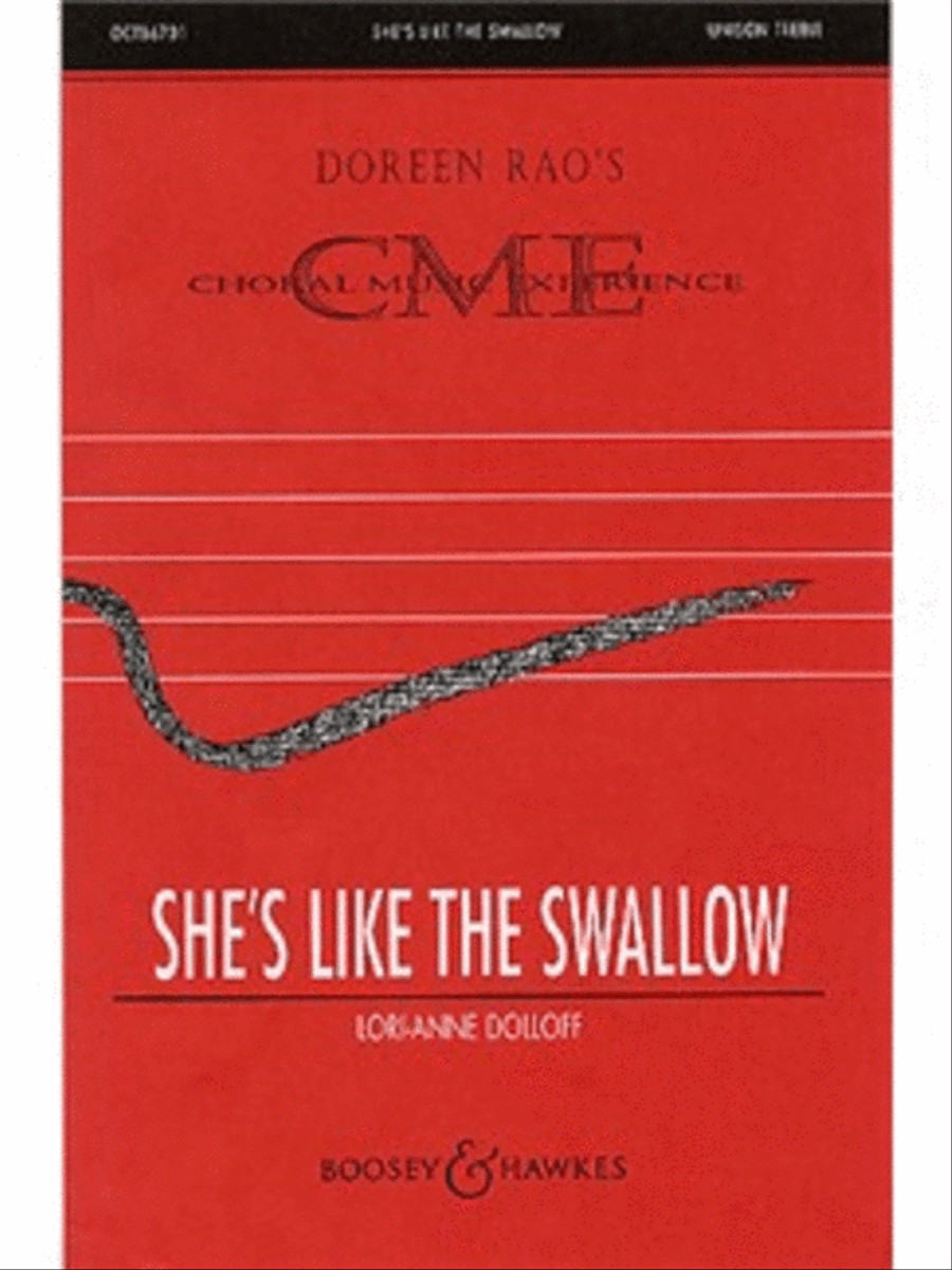 She's like the Swallow She's like the Swallow Unison Choir scores gallery preview page 1