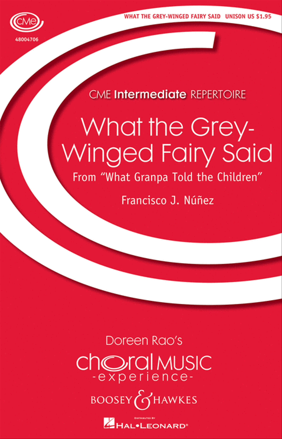 What the Grey-Winged Fairy Said Unison Choir scores gallery preview page 1