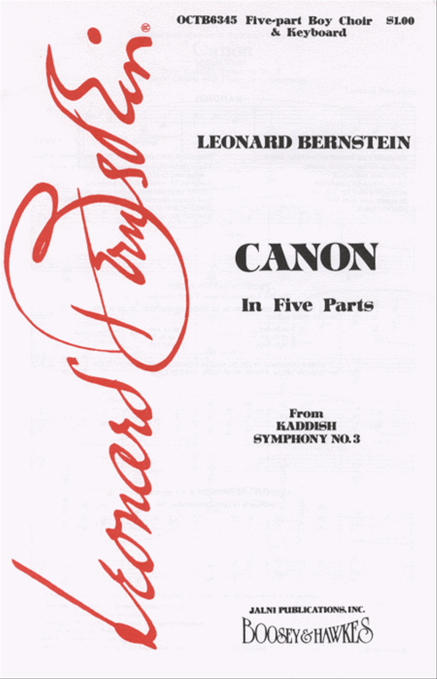 Canon in Five Parts Canon in Five Parts Choir scores gallery preview page 1