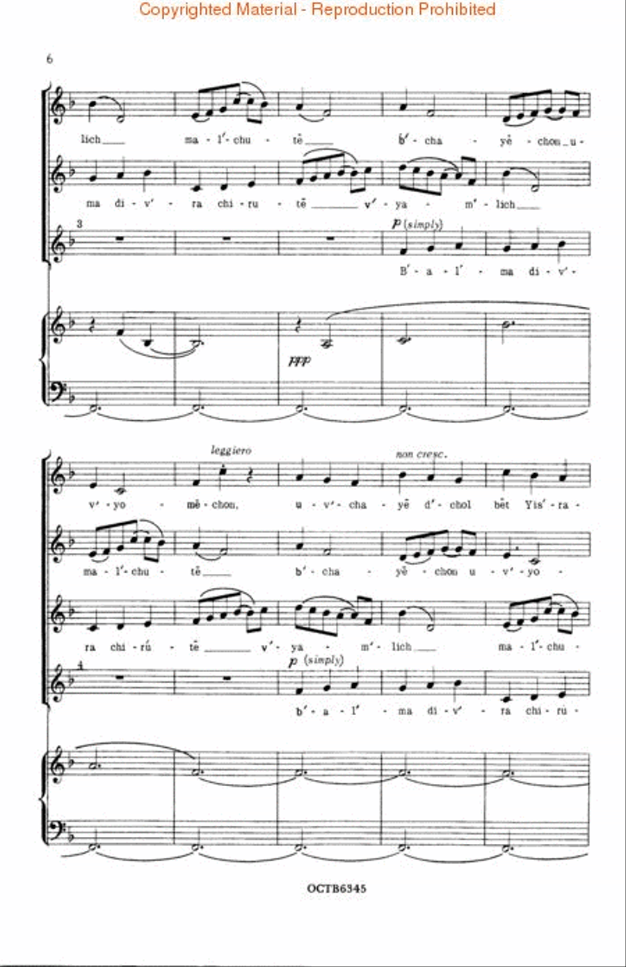 Canon in Five Parts Canon in Five Parts Choir scores gallery preview page 3