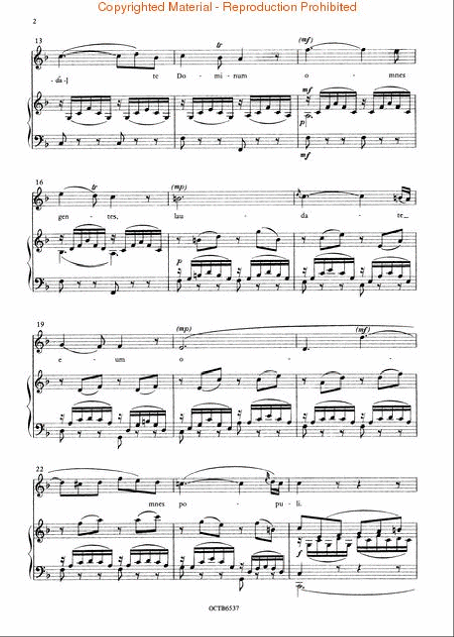 Laudate Dominum Laudate Dominum 2-Part scores gallery preview page 3