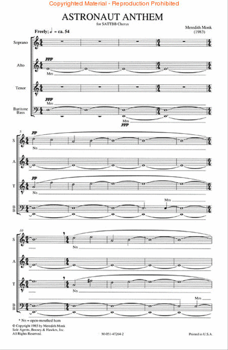 Astronaut Anthem Astronaut Anthem A Cappella scores gallery preview page 2