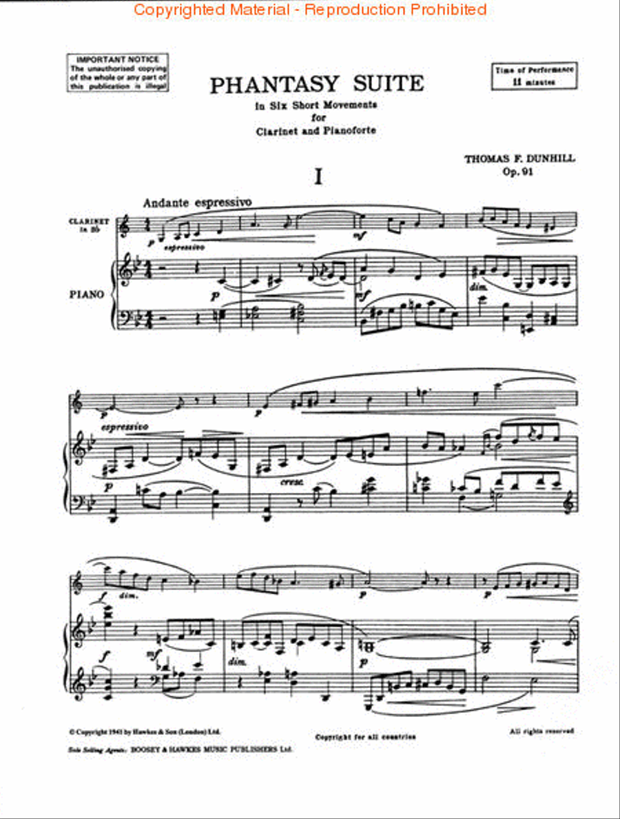 Phantasy Suite, Op. 91 Phantasy Suite, Op. 91 Clarinet Solo scores gallery preview page 2