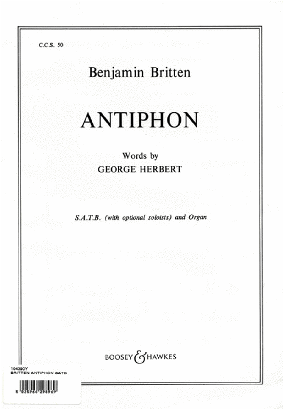Antiphon op. 56b 4-Part scores gallery preview page 1