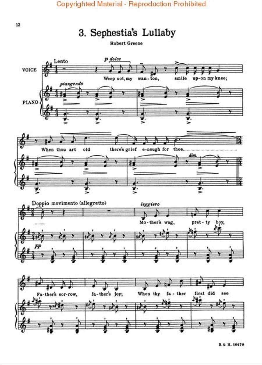 Charm Of Lullabies Op45 Voc/kybd