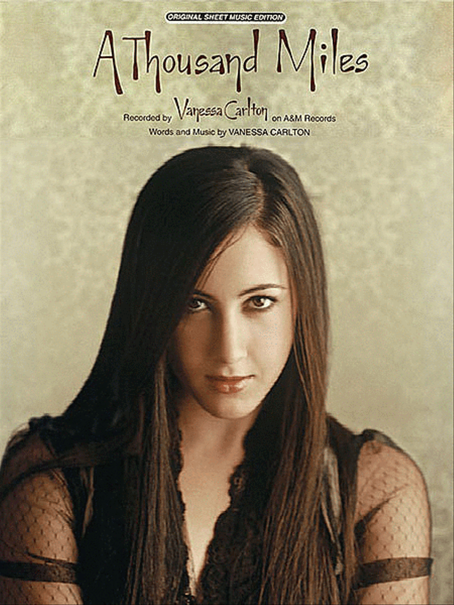 A Thousand Miles Piano, Vocal, Guitar scores gallery preview page 1