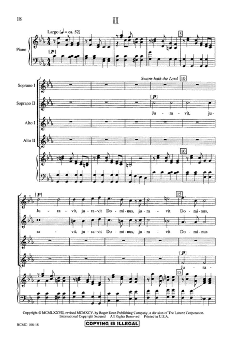 Dixit Dominus Dixit Dominus SSAA scores gallery preview page 21