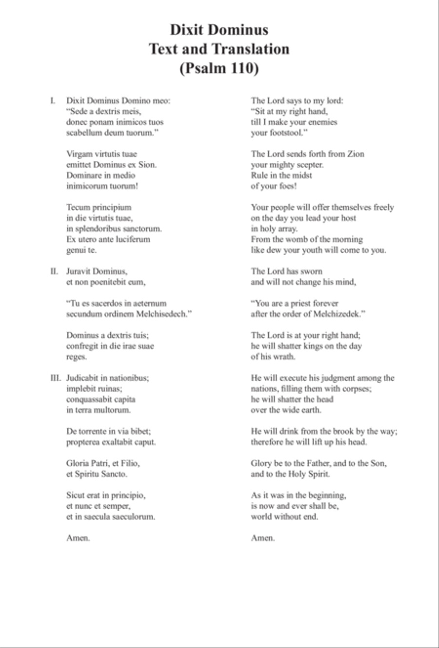 Dixit Dominus Dixit Dominus SSAA scores gallery preview page 6