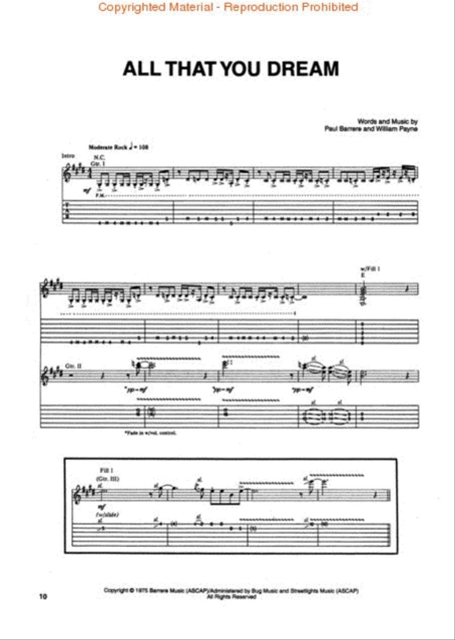 Best of Little Feat Best of Little Feat Electric Guitar scores gallery preview page 2